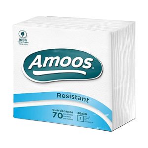 Guardanapos branco 30×30 1 folha Amoos 70 unid.