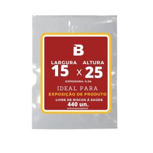 SACO PLASTICO PP 15X25 COM 1KG – EMAR