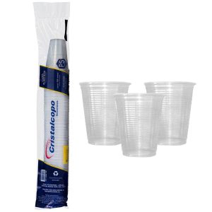 COPO 180ML TRANSPARENTE COM 100 UNIDADES – CRISTALCOPO
