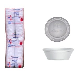 MARMITEX ISOPOR COM TAMPA N.8 COM 100 UNIDADES – CRISTALCOPO