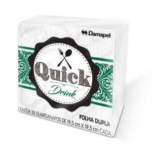 GUARDANAPO FOLHA DUPLA 19,5X19,5 COM 50 FLS – QUICK