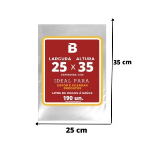 SACO PLASTICO 25X35X0,06 – 1KG – UNIOPACK