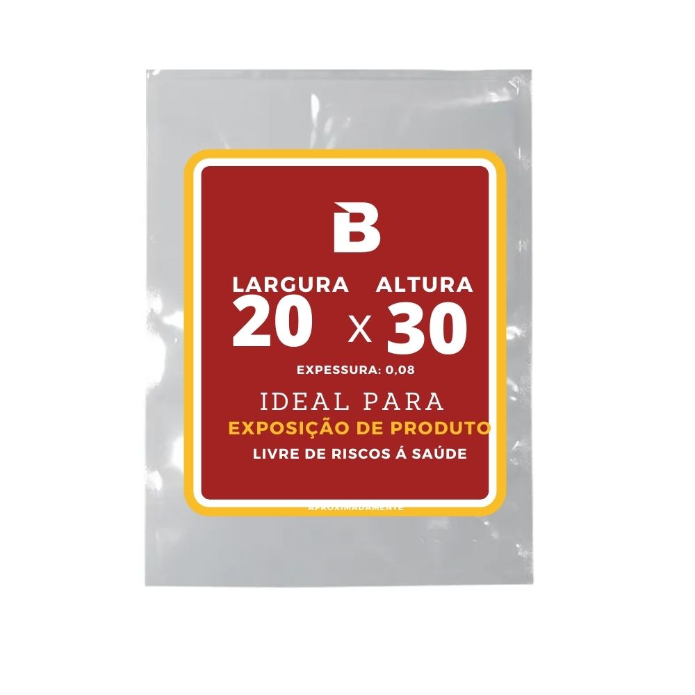 SACO PLASTICO PP 20X30X0,08 1KG – PLASNEBO