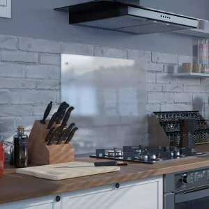 Painel de cozinha em vidro temperado – Decormat (Leitoso)