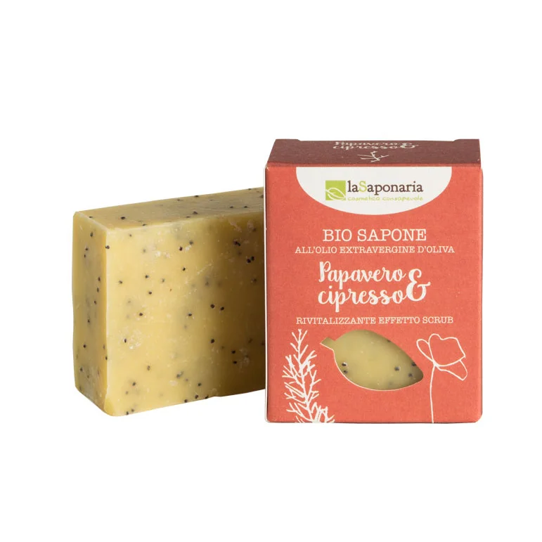 Sabonetes Biológicos Papoila e Cipreste (100gr) – laSaponaria - Image 2