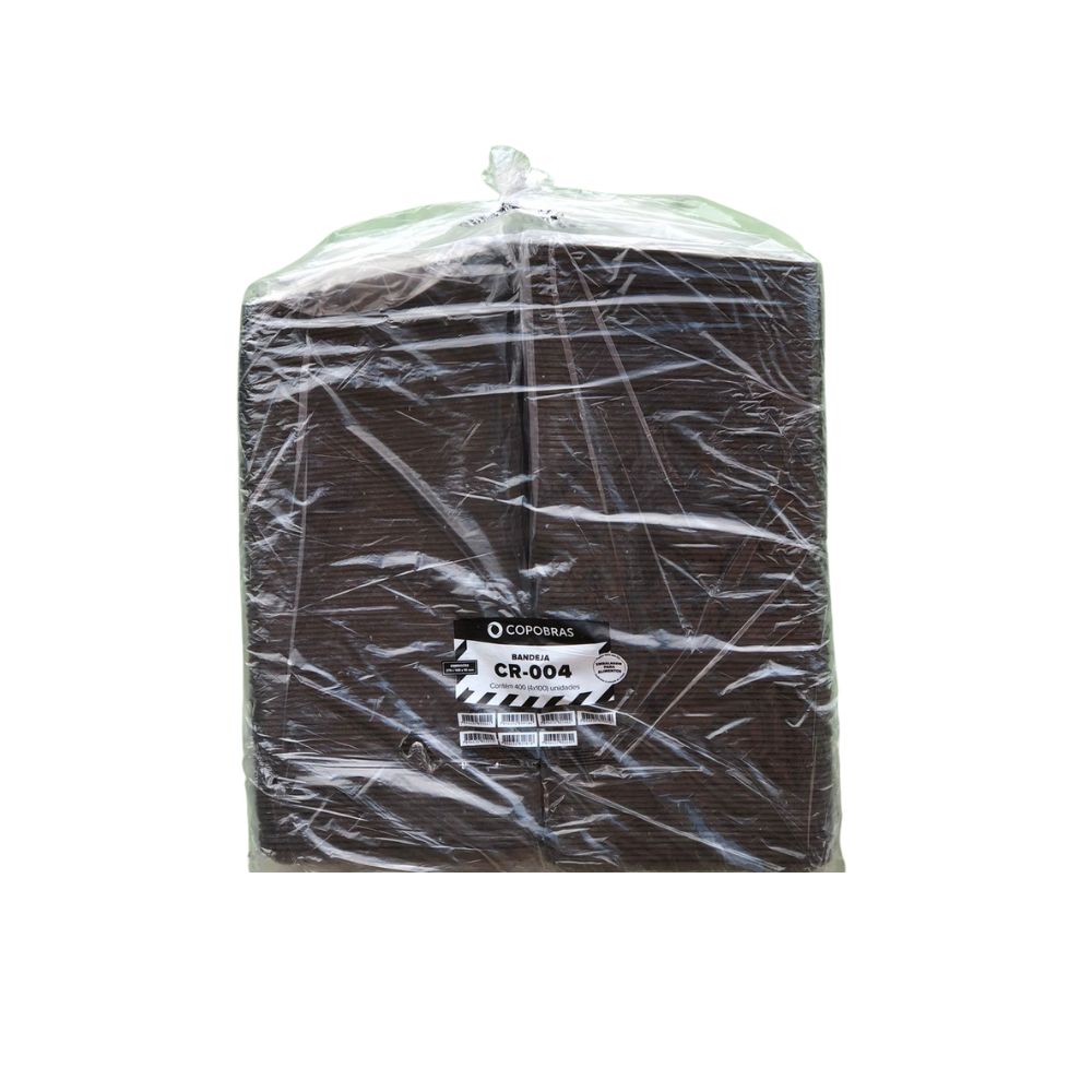 BANDEJA ISOPOR PRETA CR-004 27,5X15X14CM FRD C/ 400 UND – COPOBRAS