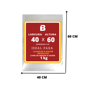 SACO PLASTICO 40X60X0,015 1KG – POLIMPRESS