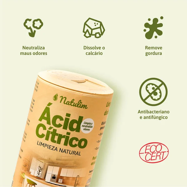 Ácido cítrico – Limpador versátil (500gr) – Natulim - Image 4