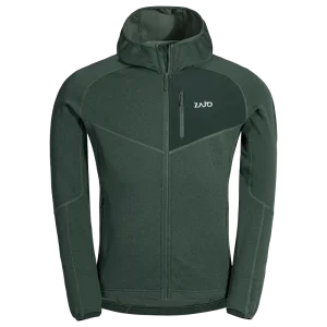 Amiko Men's Fleece Hooded Jacket — Green