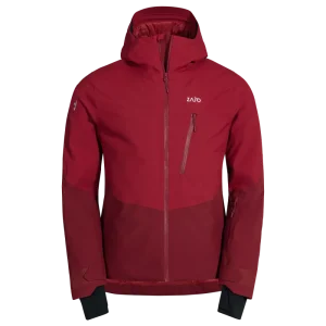 Glacio Men's Insulated Ski Jacket — Dark Red