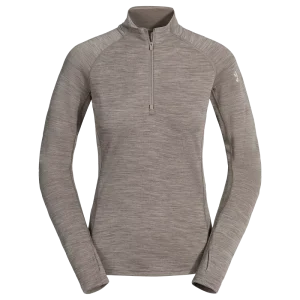 Hejma Women's Merino Zip Top — Beige