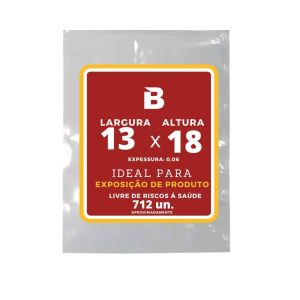 SACO PLASTICO PP LISO 13X18X0,06 COM 1 KG – ZPP