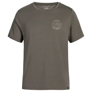 Kora Men's Merino Graphic T-shirt — Falcon Grey Element