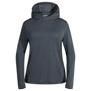Kora Women's Merino Hoodie — Grey Navy