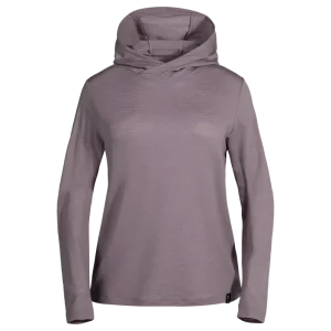 Kora Women's Merino Hoodie — Iced Mauve