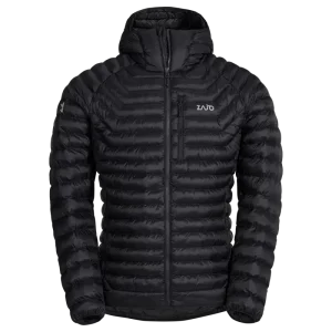 Nubaro Men's Insulated Hooded Jacket — Black