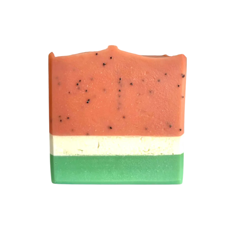 Sabonete Artesanal Esfoliante Watermelon & Poppy (110gr) – Let It Soap - Image 3