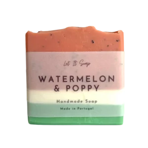 Sabonete Artesanal Esfoliante Watermelon & Poppy (110gr) – Let It Soap